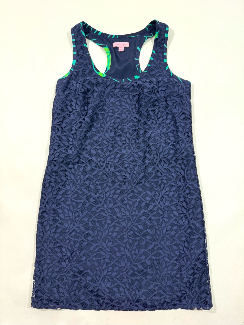 Lilly Pulitzer Jungle Lace True Navy Betty Racerback Dress